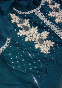 Elegant Blue Ethnic Gown