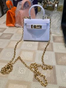 Cute Mini White Patent Handbag 👜