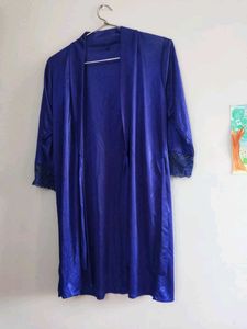 Blue Lace Lingerie Nightgown