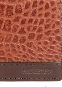 Hidesign Leather Money Clip – Croco Textured