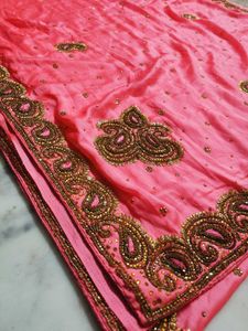 Moti Work Border Saree