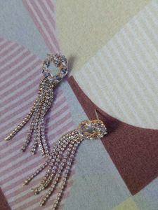 Sparkling Rhinestone Dangle Earrings