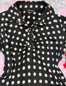 Polka Dot Polo Tee