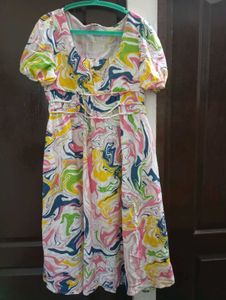 Yellow Printed Kurta
