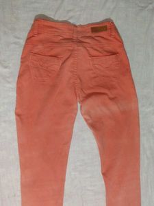 Salmon Skinny Jeans