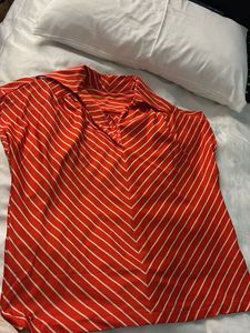Striped V-Neck Top