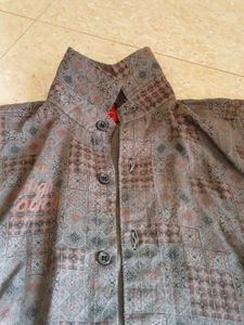 Patterned Short Sleeve Shirt