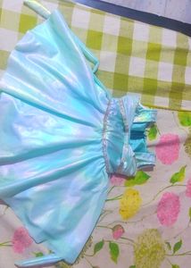 Party Wear Baby Girl Frill Frock