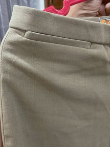 Brown Textured Pants