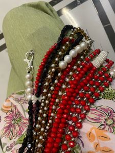 Crystal Beaded Sling With Phone Lanyard Patch