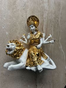 Durga Statue Golden White