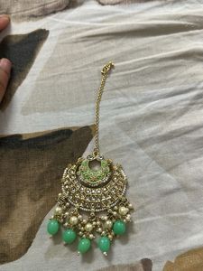 Mint Green Maang Tikka