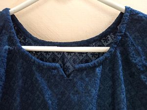 Navy Blue Chikankari Kurti