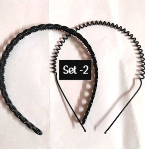 Black Headbands - Set of 2