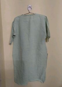 Embroidered Light Green Kurti
