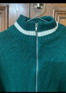 PRICE DROP H&amp;M Green Double Zipper