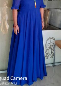 Beautiful Royal Blue Erhnic Gown