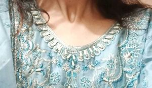Blue Embroidered Pakistani Suit 1500