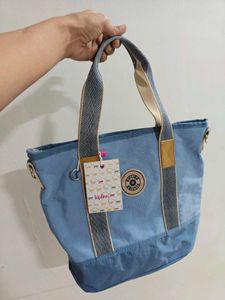 Kipling Blue Tote Bag with Tag