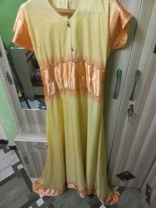 Elegant Yellow Maxi Dress