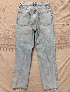 H&amp;M Acid Wash Distressed Denim Jeans