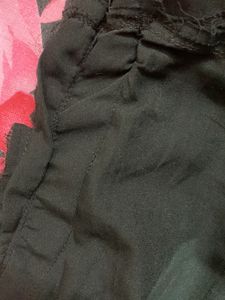 Black Georgette Long Gown With Dupatta