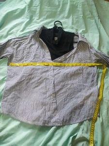 Striped Button-Down Top