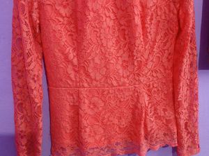 Beautiful Coral Colour Top For Girls
