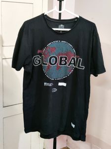 Mens black Gloval tshirt