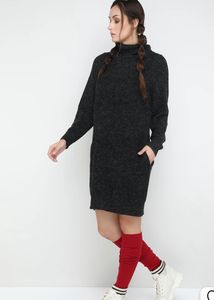 Turtle neck winter dress