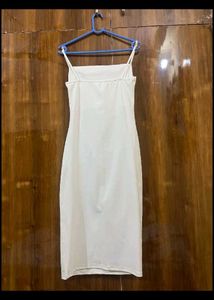 White Bodycon Midi Dress