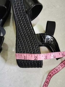 Black Patent Leather Sandals