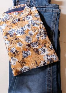 Pair Mens Jeans And Shirt
