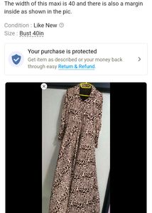 TIGER PRINT GOWN.