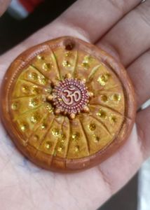 Om Clay Pendent