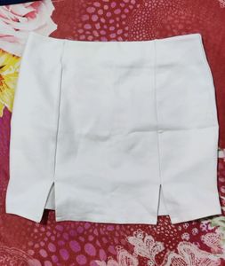 Mini White Skirt