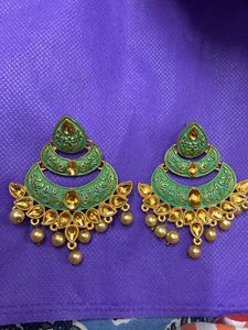 Green and Golden Earings