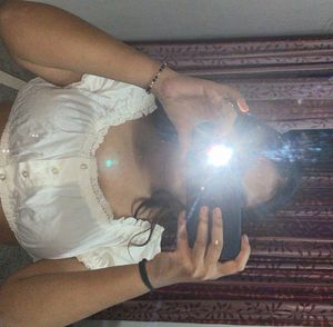 Lace-y White Blouse Top