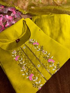 Lime Mustard Heavy Suit Set