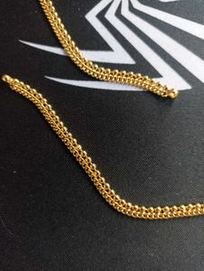 COMBO of 1 gm Gold Covered Anklet &amp; drop Earrings