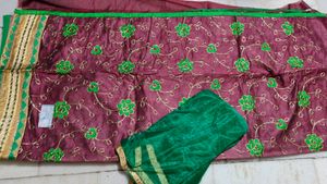 Purple Green Suit Material