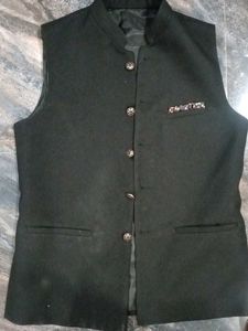 Mens Ethnic Black Jacket