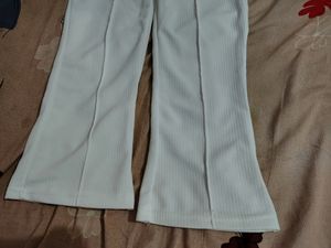 White Trouser Pant Bootcut