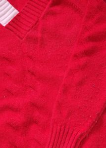 Red Knitted Sweater with FREEGIFT