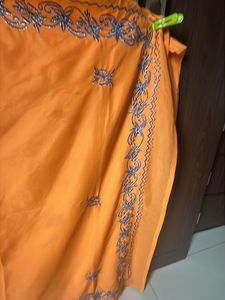 Beautiful Orange Saree