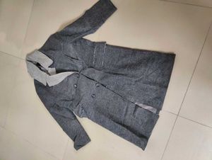 Elegant Grey Trench Coat