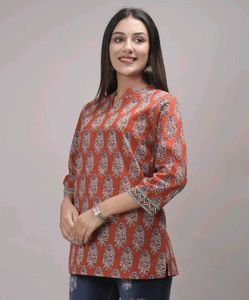 Mandarin collar tunic 💕