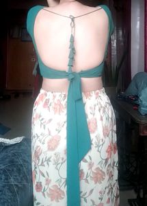 Free Delivery Georgette Knotted Blouse