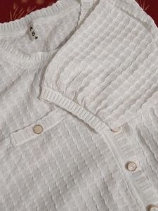 White Korean Top