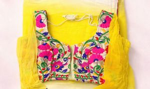 Elegant Embroidered Saree with Blouse